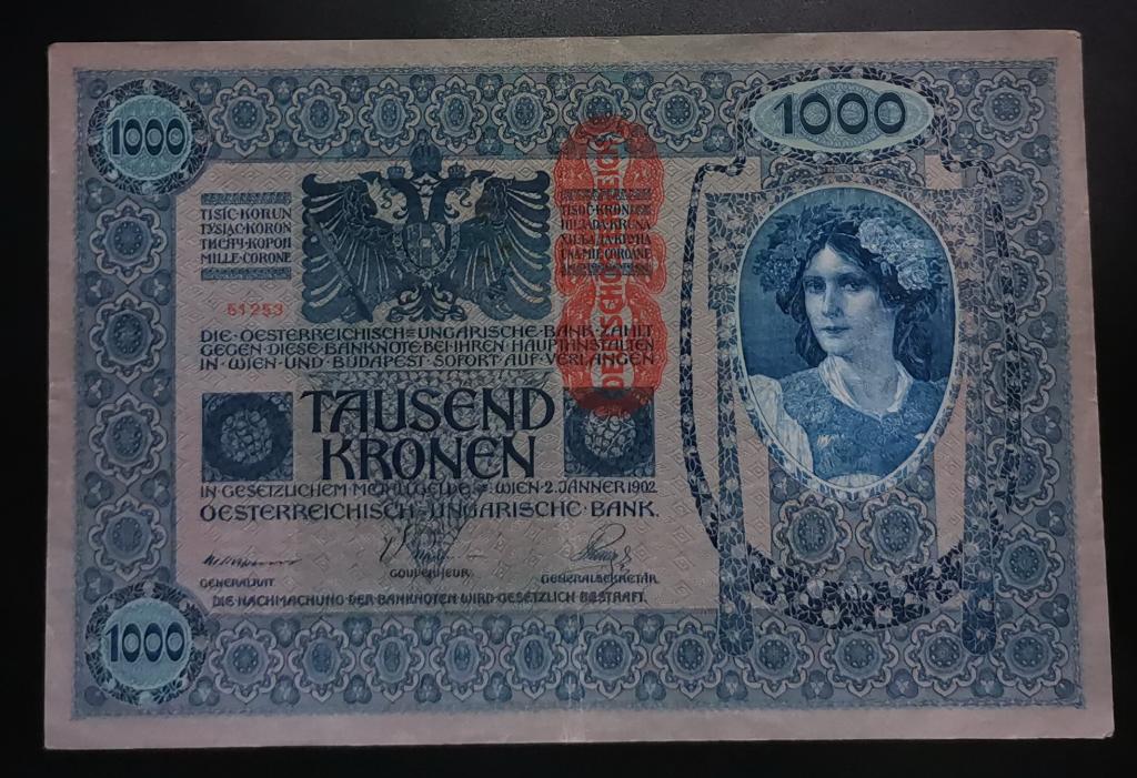 Австро-венгрия 1000 крон 1920