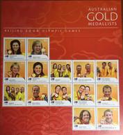 Австралия   2008   Золотые медалисты  Олимпийских игр в Пекине 2008  года . Лист .