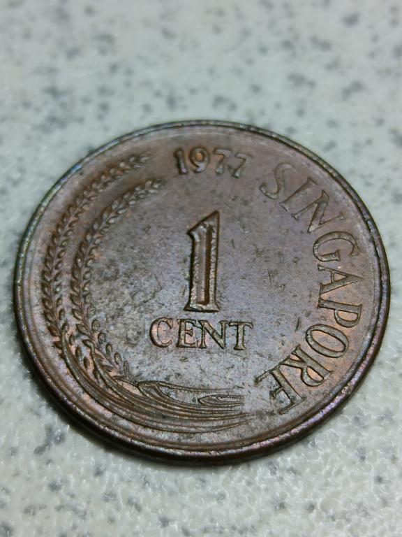 1 цент 1978 года Сингапур