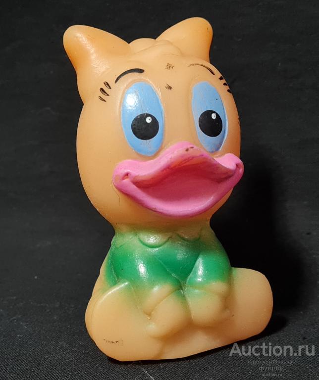 Игрушка резиновая УТЕНОК с бантиком СССР (312.9