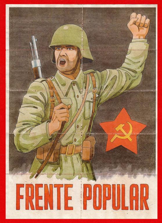 Испания, Гражданская война, Народный Фронт Альфарнатехо, 1936, ДЕНЕЖНЫЕ КУПОНЫ, ВЕСЬ ЛИСТ, RRR!