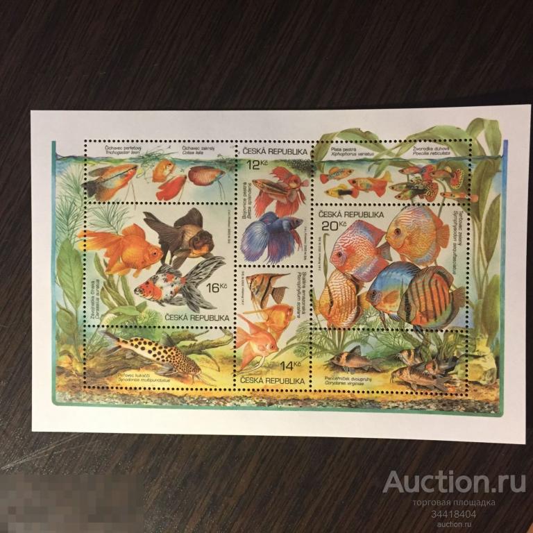 Чехия 2003 фауна Акваиумные рыбки блок 