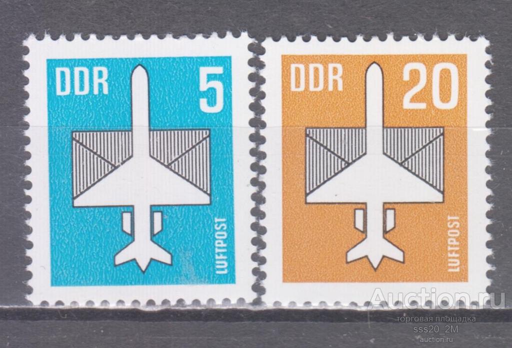 ГДР 1983 самолет Mi2831,2832 MNH