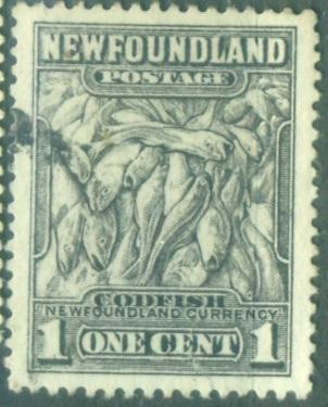 Ньюфаундленд 1932 г.  Фауна Треска (национальное достояние) ПФ 13,5 гашеная