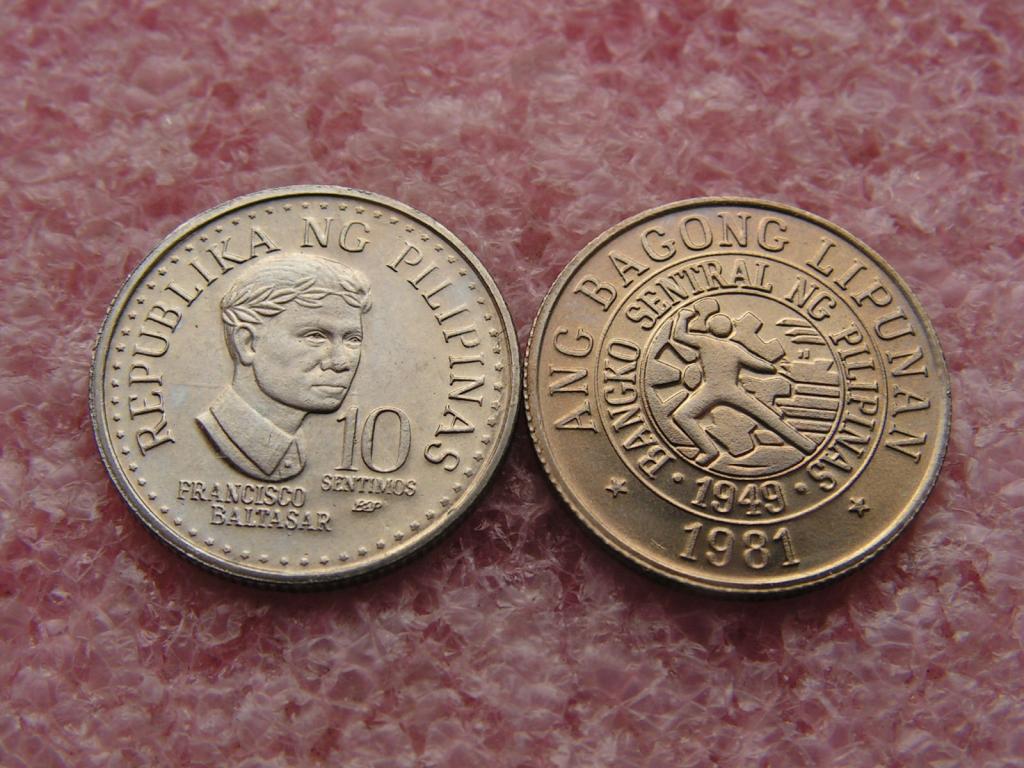 Филиппины 10 сентимо 1981 unc