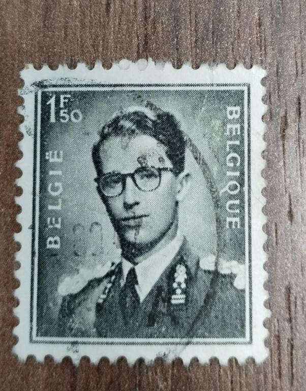 Почтовая марка Бельгия 1953 Стандарт Король Бодуэн 
