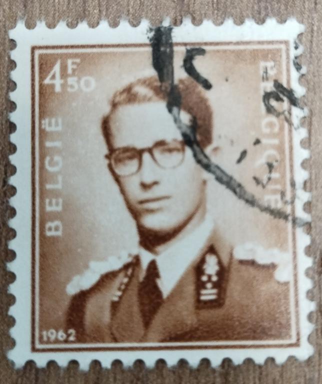 Почтовая марка Бельгия 1962 Стандарт Король Бодуэн 