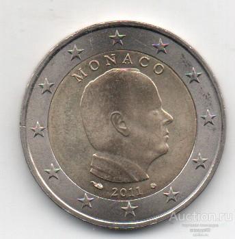 Монако 2 евро Альбер II 2011г. 25_1_23
