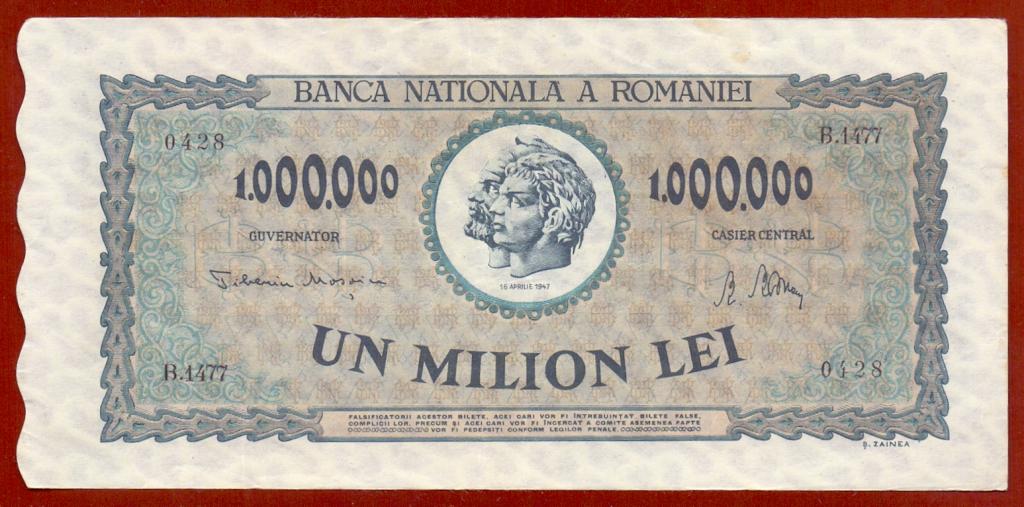 Румыния 1947 г. 1000000 леев