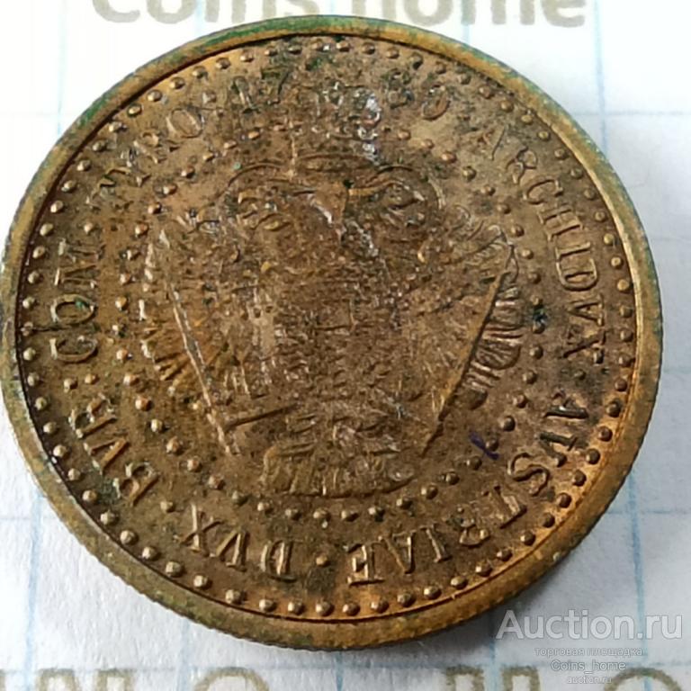 Coins Home АВСТРИЯ 1760 Мария Терезия монетовидный жетон VF/VF+ Lot#GURU5