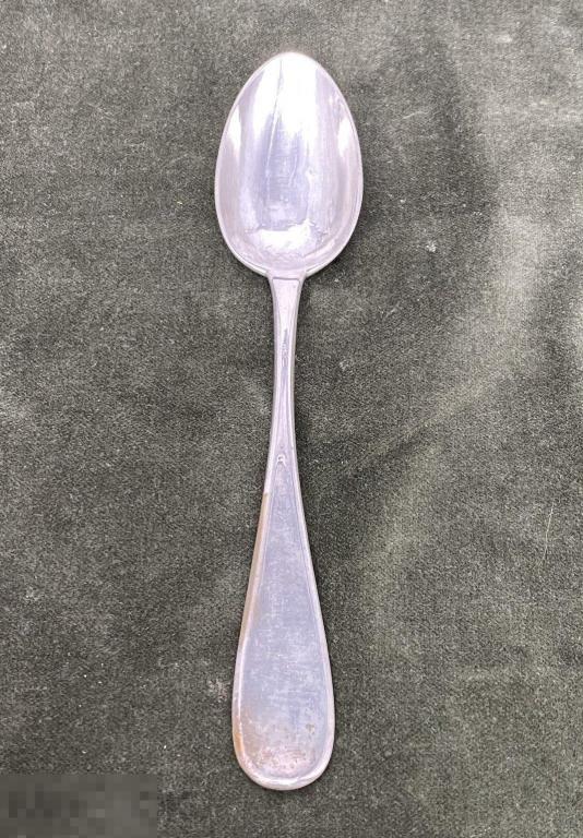 Ложка серебряная, десертная. 84 проба. 