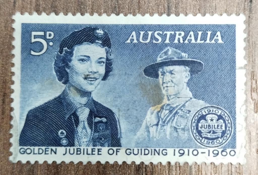 Почтовая марка Австралия 1960 Персоналии Скауты