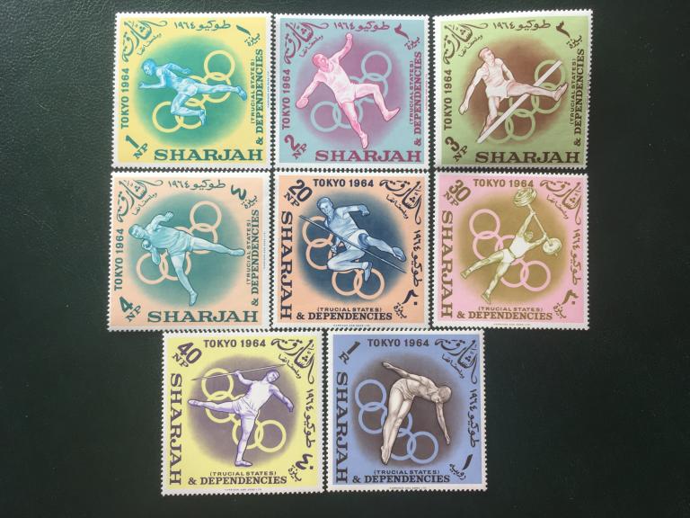 SHARJAH. «XVIII Летние Олимпийские Игры, Токио.»    1964  **Mi.61-68