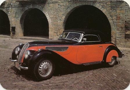 Календарик Испания 2010 г. Ретро автомобиль - авто .