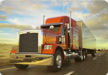 Календарик Испания 2017 г.  Автомобиль, грузовик - тягач.