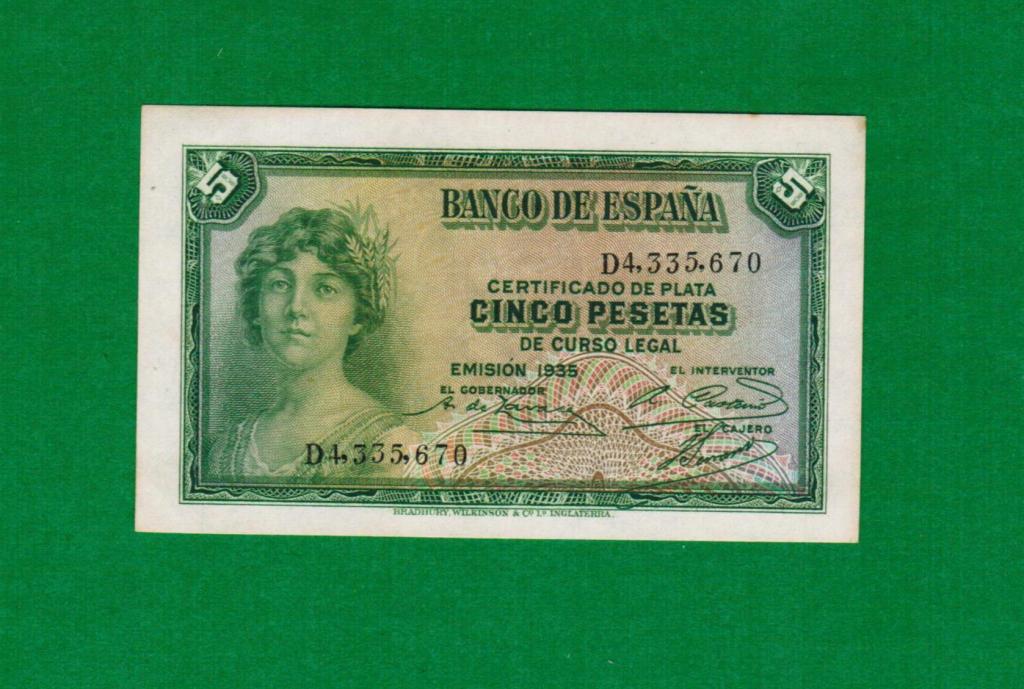 5 Песет Испания 1935 Отличная ------670