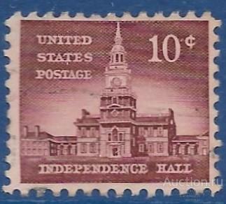 США. 1956. Стандартный выпуск. Исторические личности и здания Америки. Used.