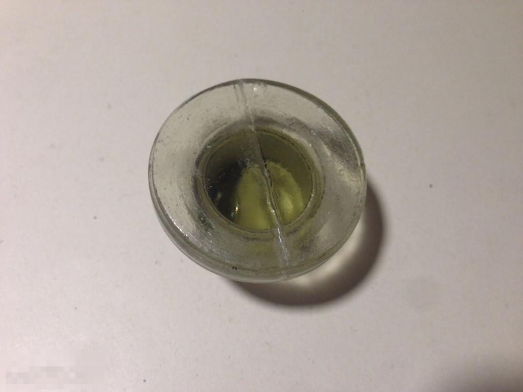 кст3с    Стеклянная пробка крышка от пузырька  СССР  2 ххх 