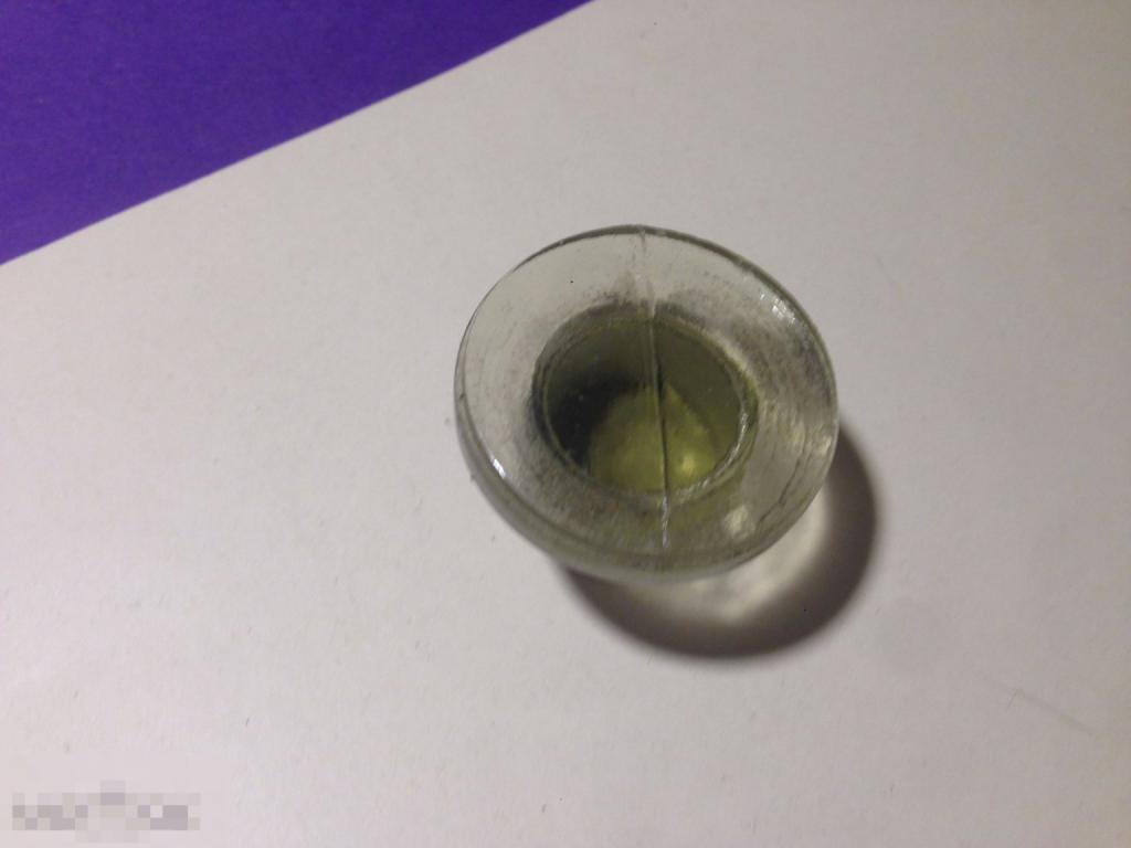 кст3с    Стеклянная пробка крышка от пузырька  СССР 10 ххх 