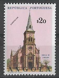 Ангола 1963 г. Храмы Архитектура Религия **