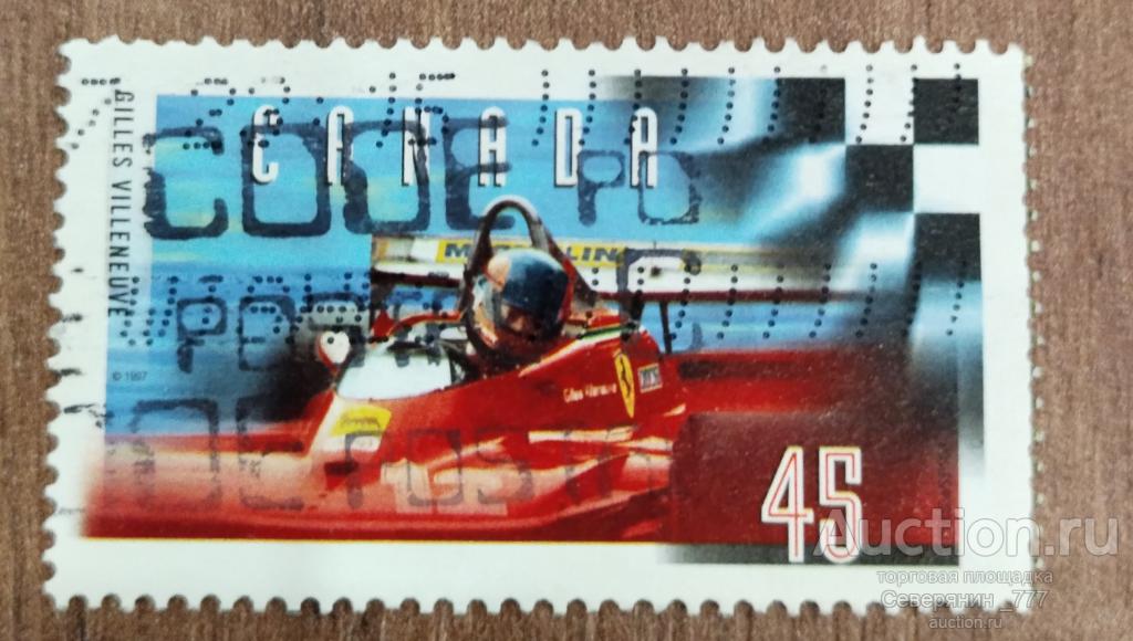 Почтовая марка Канада Спорт Формула 1 автомобиль 