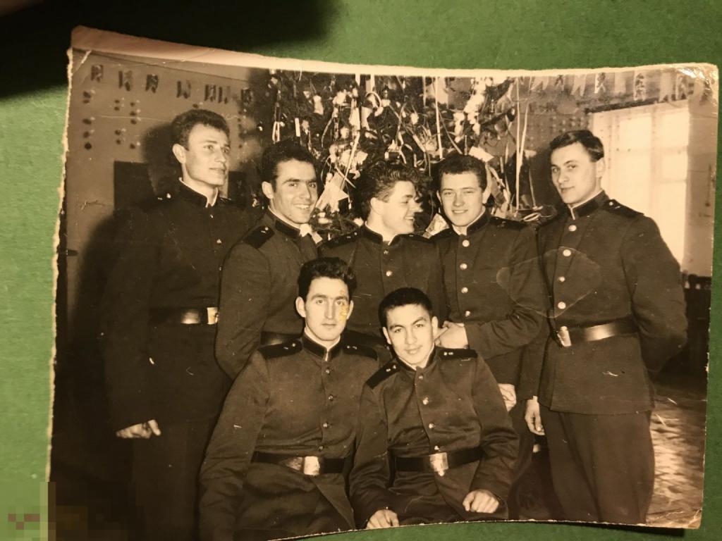 аф4-23м  1965 Военнослужащие Новый год Елка игрушки флажки  Барановичи Белоруссия ххх