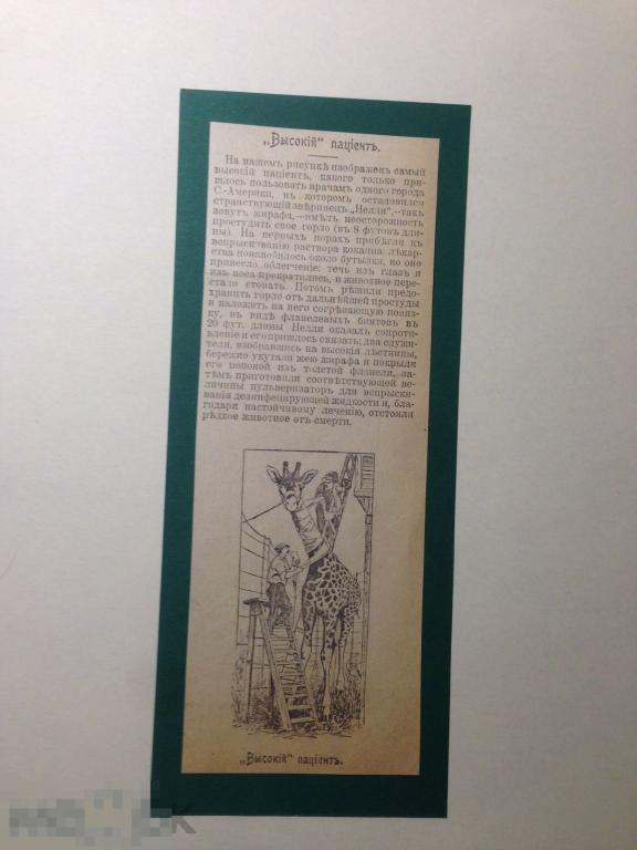 ПР2-8м 1903 Высокий пациент Жираф  медицина   ххх 