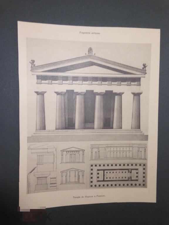 Г1г До 1917 ? Храм Посейдона в Пестуме архитектура   ххх 
