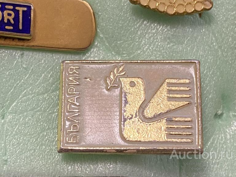 Знак. ИНОСТРАННЫЙ Значок БЪЛГАРИЯ. БОЛГАРИЯ. ПТИЦА РЕДЧАЙШИЙ RRR