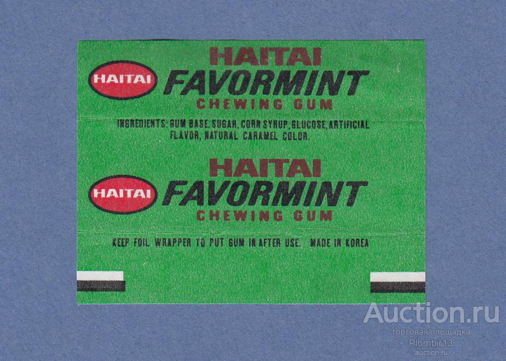 Обертка Южная Корея HAITAI Favormint