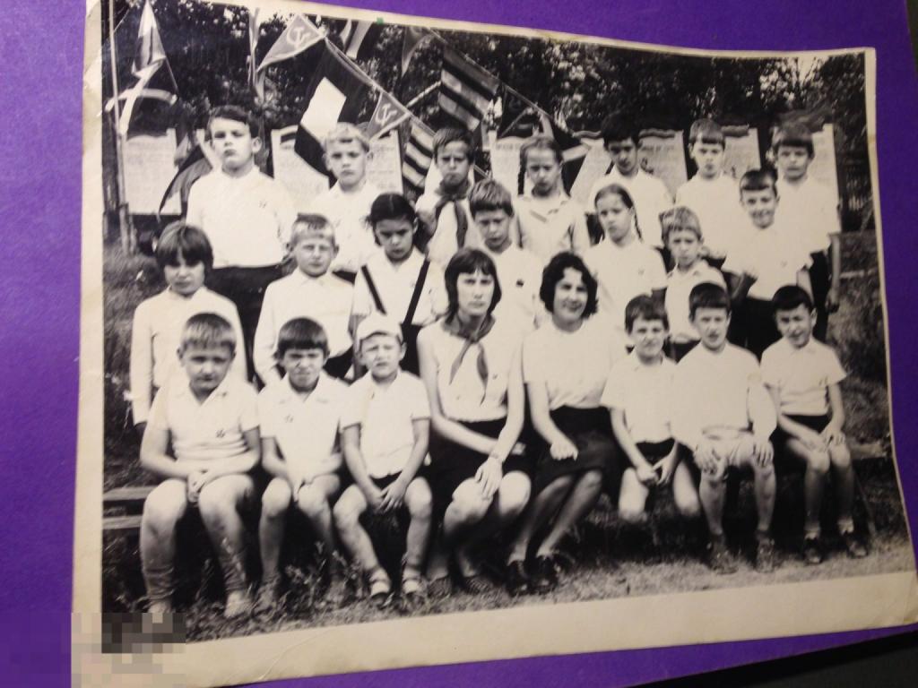 Пф16г  Коллективное Пионерский лагерь? Галстук пионеры октябрята   дети  Республики СССР  ххх 