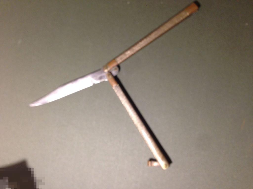 р3П Нож складной  раскладной &quot;Бабочка с фиксатором  Винтаж   Stainless steel  ххххх 