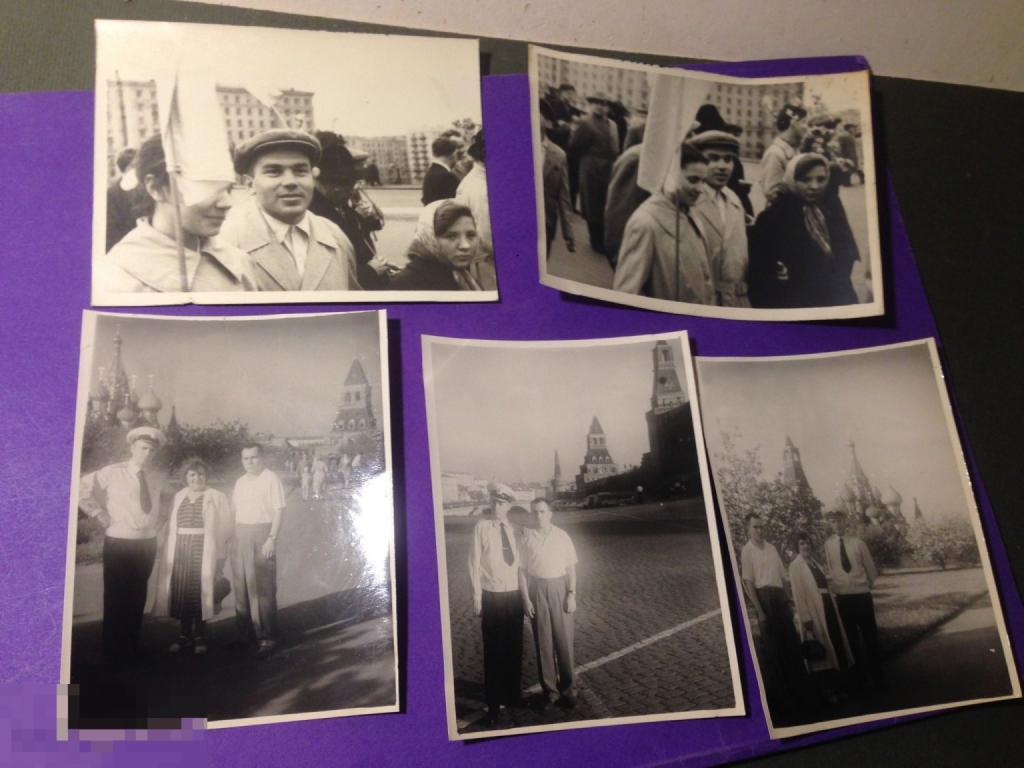 аф5-34г  5 фото 1962 На демонстрации 1 мая  Москва  Кремль    ххх 