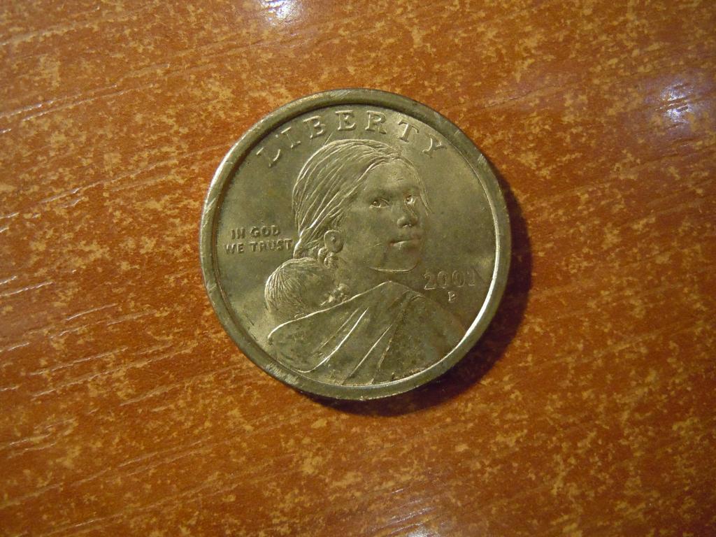1 доллар 2001г(Р) США доллар Сакагавен