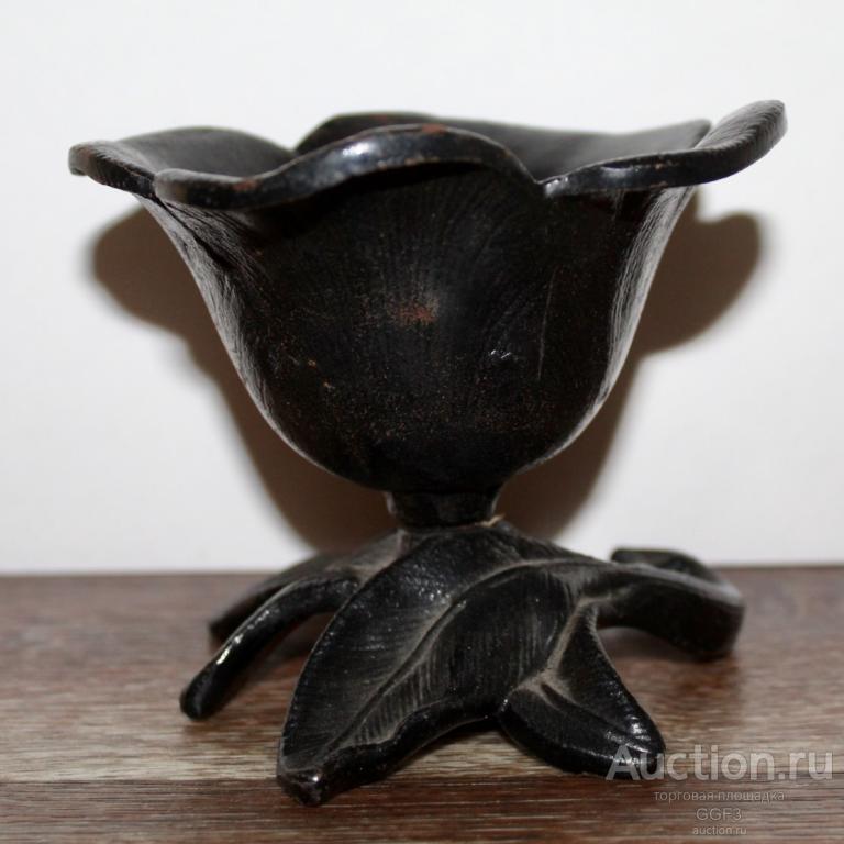 Статуэтка Ваза вазочка пепельница булавочница "Цветок". Касли. Винтаж.