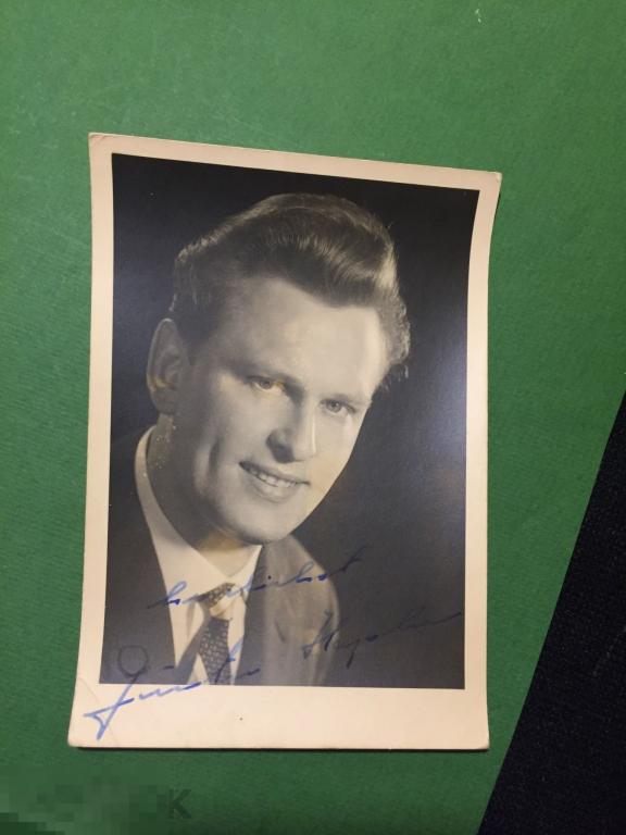 ао2-8м  Актеры артисты   Rolf Lotze  Автограф  ххххх 