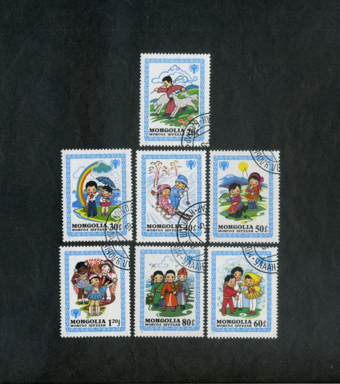 Монголия 1980 год,Международный год ребенка,набор марок.