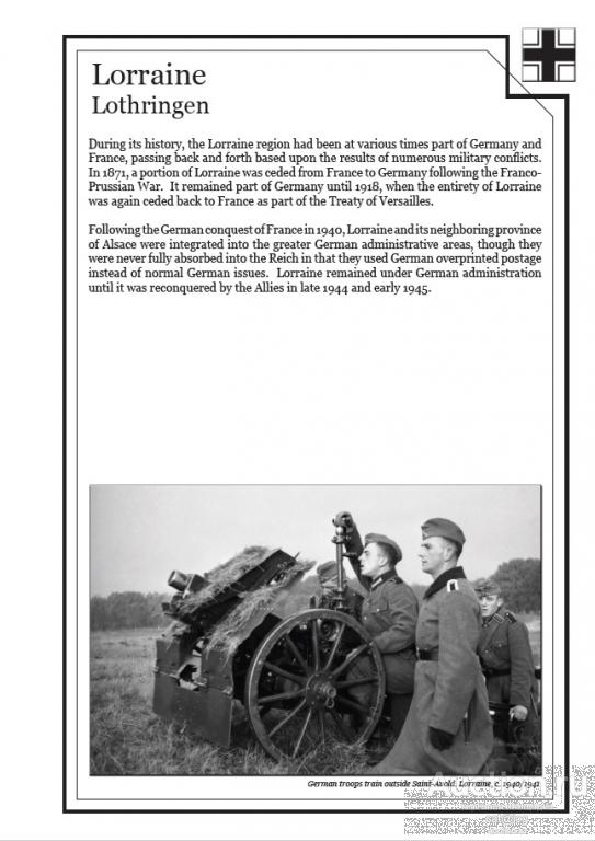 Иллюстрированные листы. Лотарингия. Оккупация Третьего рейха 1940 *PDF