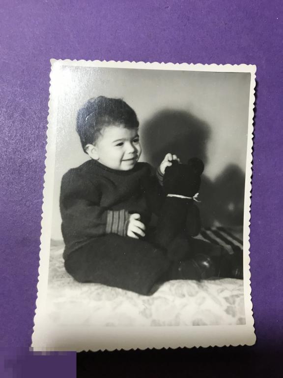 Арх1г  Мальчик с мишкой мягкая игрушка дети ъ 