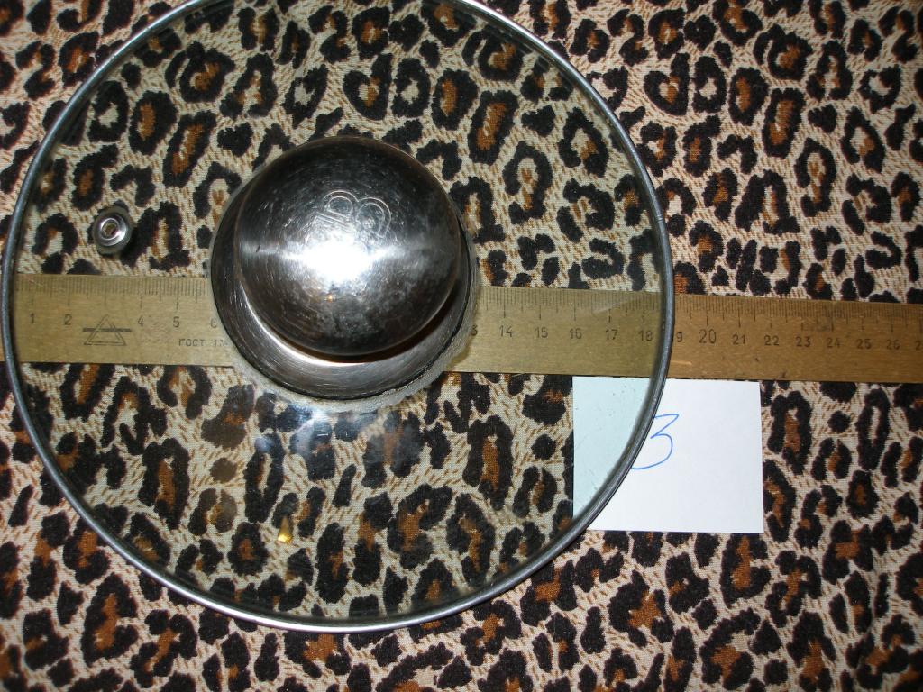 Крышка стеклянная Mayer Boch с пароотводом. 18,5 см.