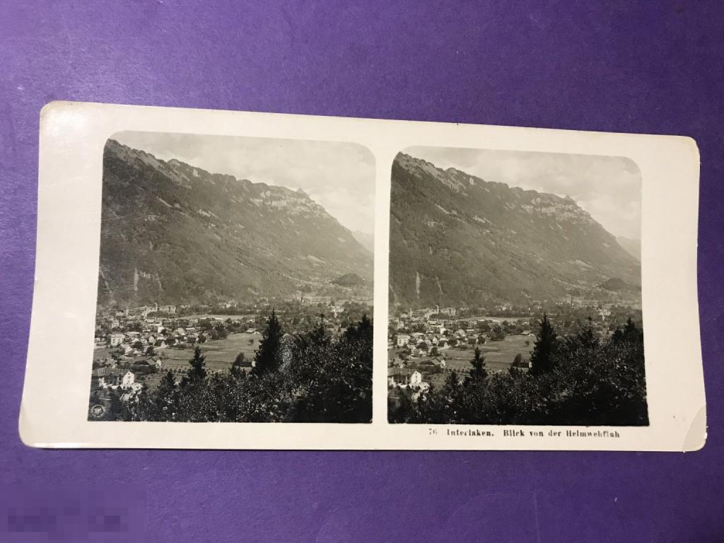 кр4-18м Стереопара  Интерлакен Швейцария   ъ 