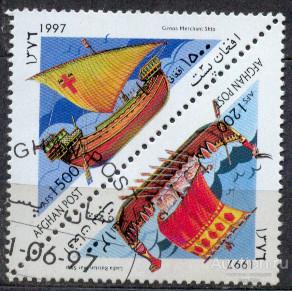 АФГАНИСТАН 1997 Т/Б ТРАНСПОРТ КОРАБЛИ ЯХТЫ ЛОДКИ ПАРУСНИКИ