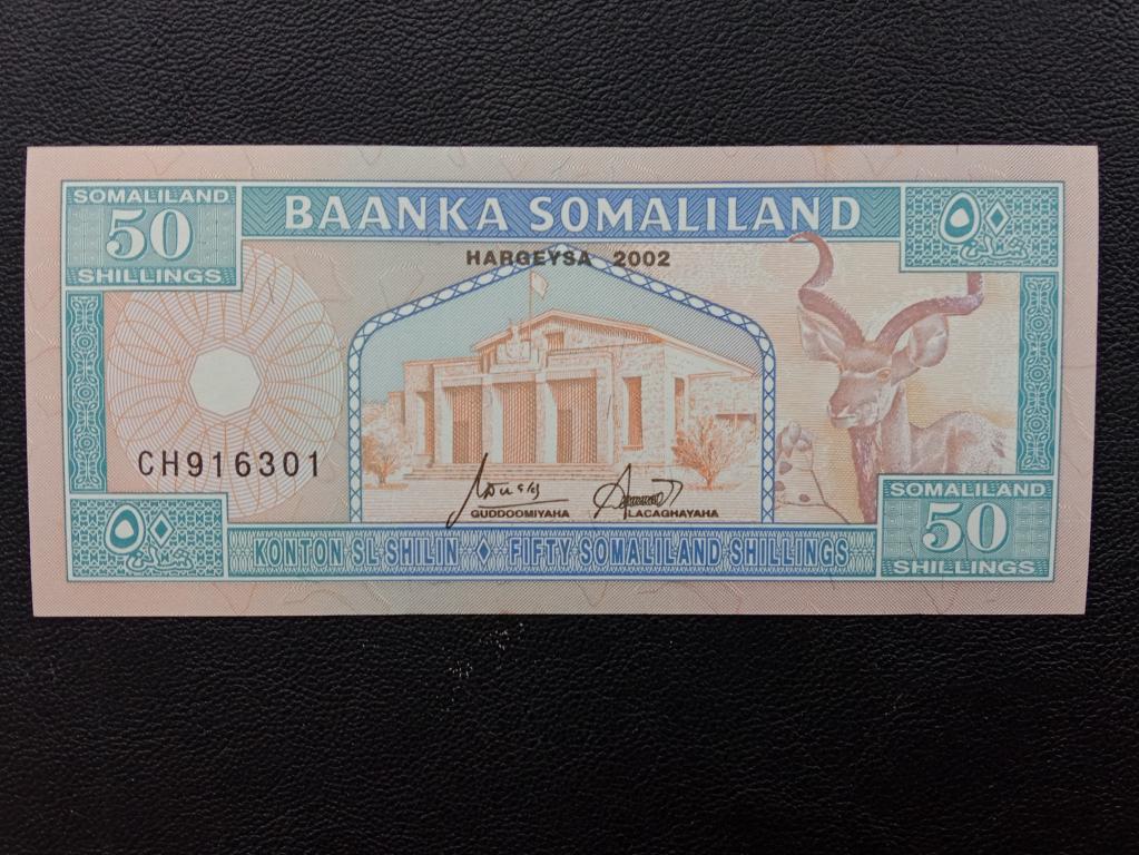 Сомалиленд 50 шиллингов 2002г.   UNC    Р. 7d