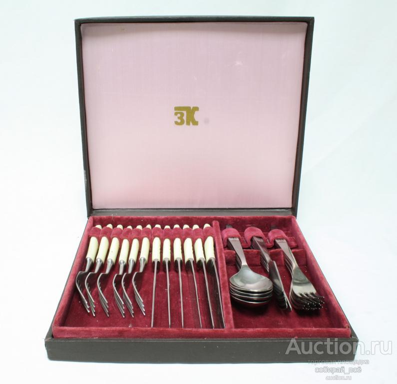 Набор столовых предметов 30 шт, нержавейка в коробке
