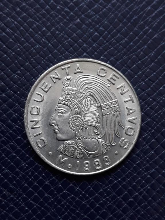 Мексика 50 сентаво 1983 КМ 452