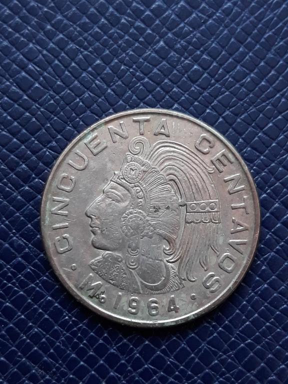 Мексика 50 сентаво 1964 КМ 451