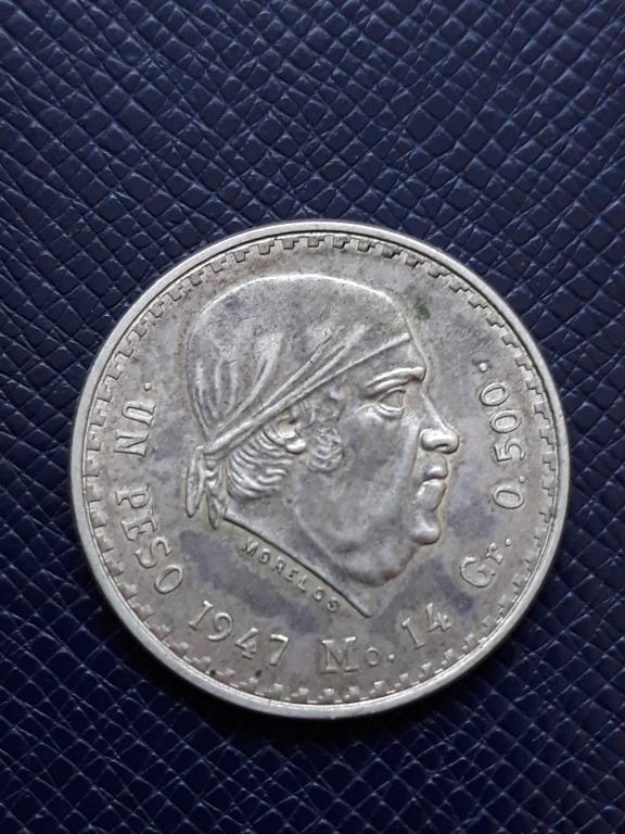 Мексика 1 песо 1947 КМ 456