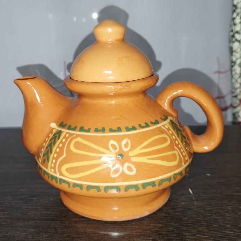 Чайник заварочный керамика 14 см, 0.5л