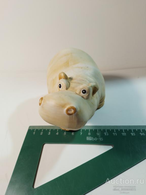 Игрушка, бегемот, керамика 1950-60 годы.