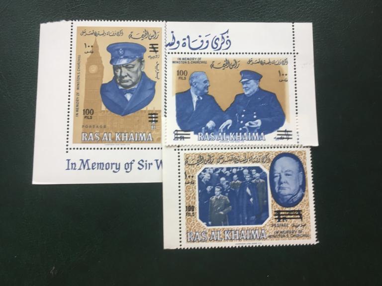 RAS AL RYAIMA «Черчилль Вестминстер. Рузвельт новая цена.»           1966  **Mi.89-91